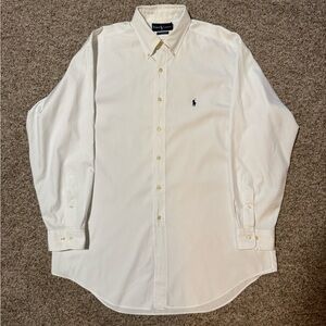 Ralph Lauren Men's Classic White Button-Down Shirt